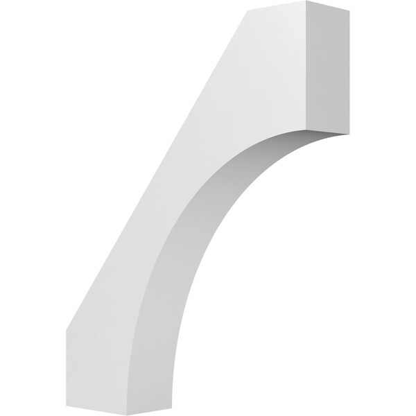 Ekena Millwork 3 1/2-in. W x 16-in. D x 20-in. H Westlake Architectural Grade PVC Knee Brace BRCP035X16X20WTL - main